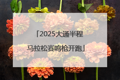 2025大通半程马拉松赛鸣枪开跑