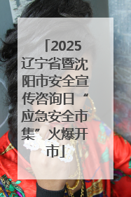2025辽宁省暨沈阳市安全宣传咨询日“应急安全市集”火爆开市