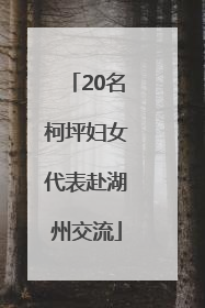 20名柯坪妇女代表赴湖州交流