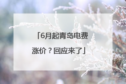 6月起青岛电费涨价？回应来了