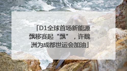 D1全球首场新能源飘移赛起“飘”，许魏洲为成都世运会加油